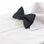 Mens Matt Solid Plain Black Colour Bow Tie