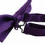 Mens Matt Solid Plain Dark Purple Colour Bow Tie