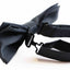 Mens Matt Solid Plain Gunmetal Colour Bow Tie