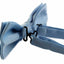 Mens Matt Solid Plain Light Blue Colour Bow Tie