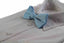 Mens Matt Solid Plain Light Blue Colour Bow Tie