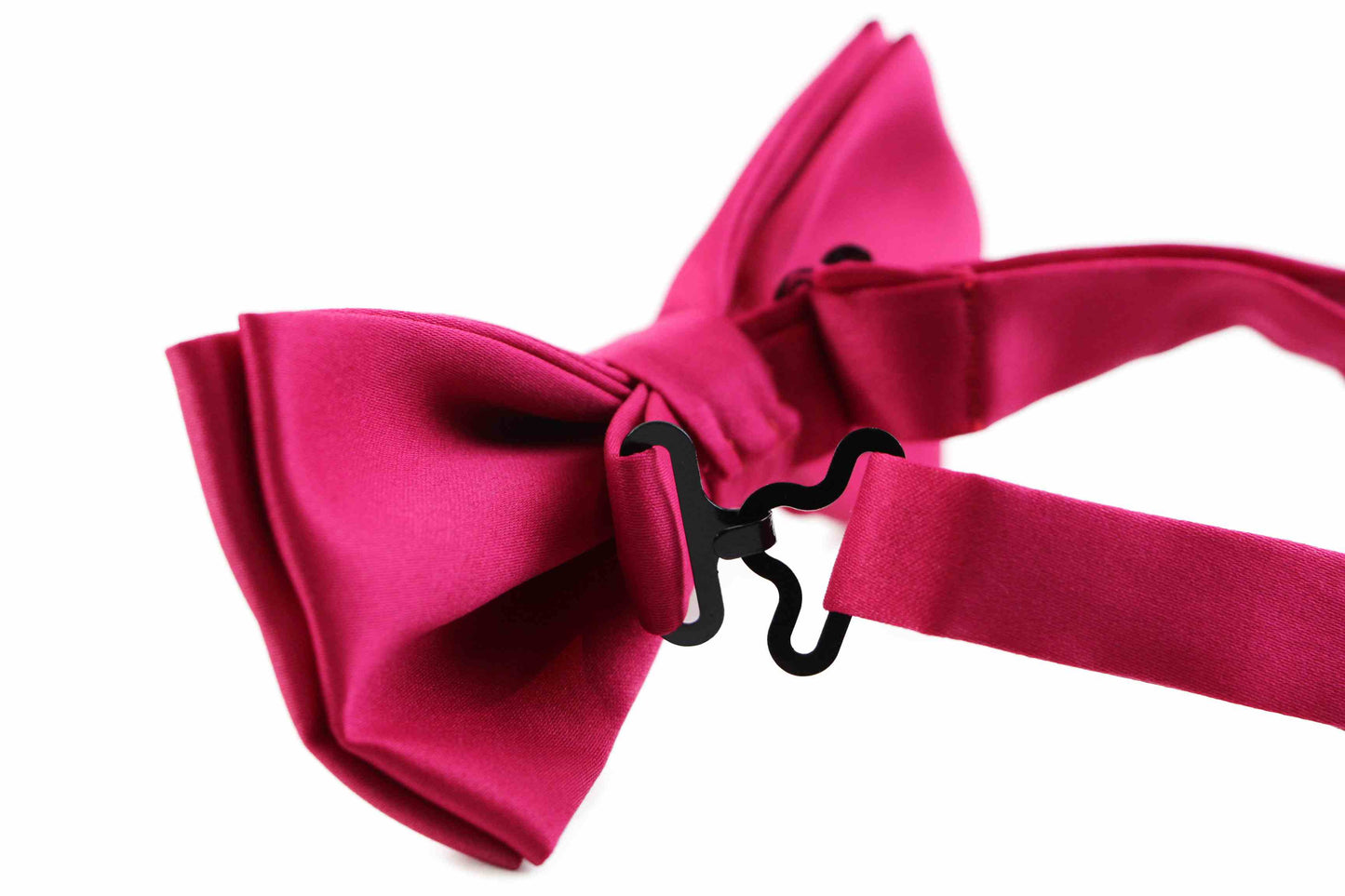 Mens Matt Solid Plain Magenta Colour Bow Tie