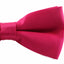 Mens Matt Solid Plain Magenta Colour Bow Tie