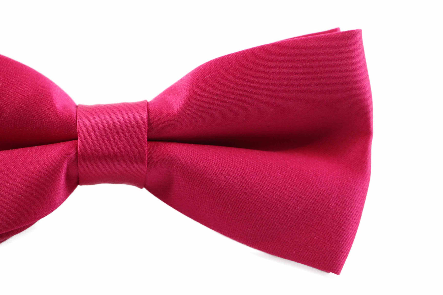 Mens Matt Solid Plain Magenta Colour Bow Tie