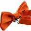 Mens Matt Solid Plain Orange Colour Bow Tie