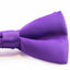 Mens Matt Solid Plain Purple Colour Bow Tie