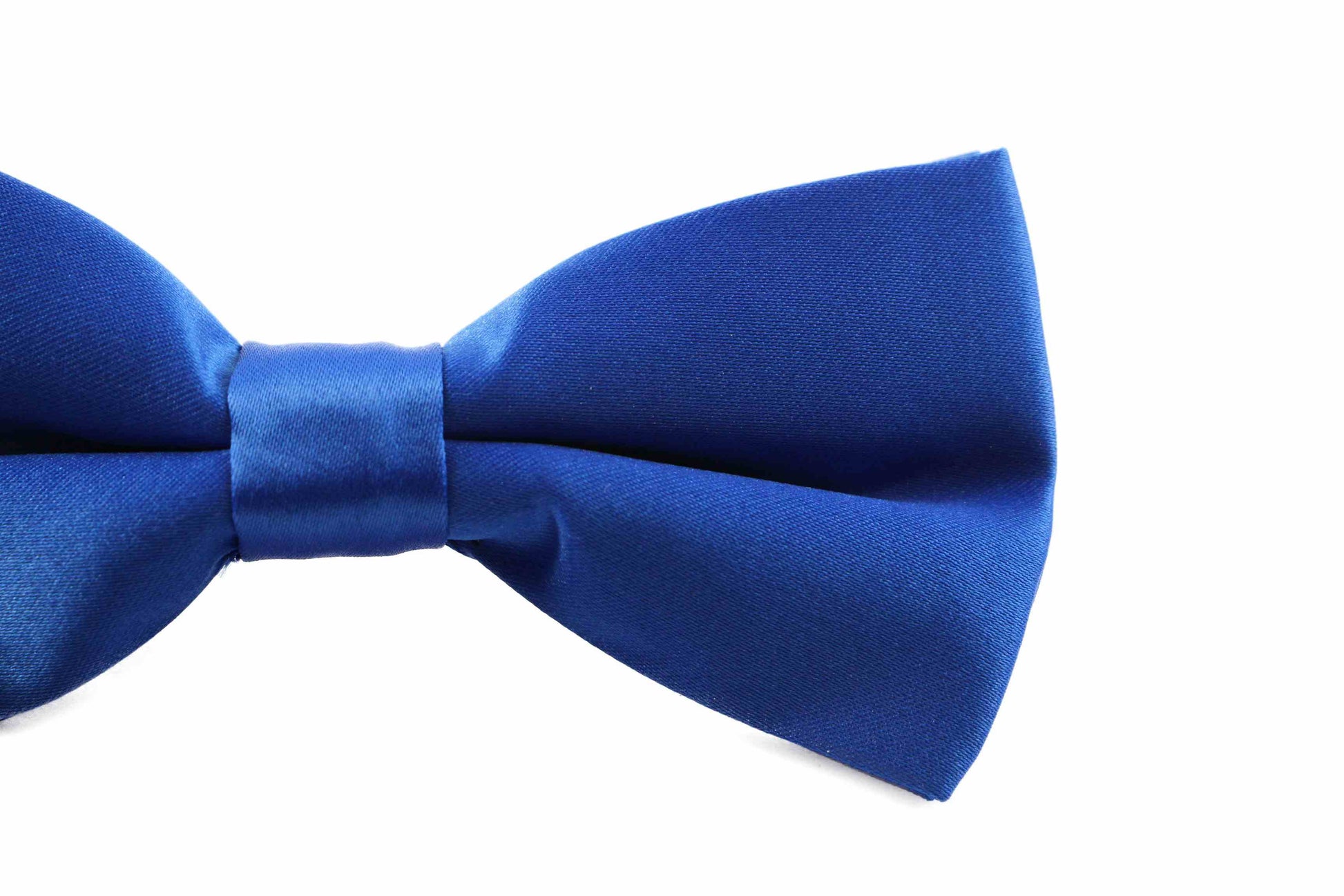 Mens Matt Solid Plain Royal Blue Colour Bow Tie