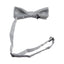 Mens Matt Solid Plain White Colour Bow Tie