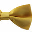 Mens Matt Solid Plain Yellow Colour Bow Tie