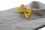 Mens Matt Solid Plain Yellow Colour Bow Tie