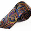 Mens Multicoloured Boho Paisley Patterned 8cm Neck Tie