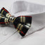 Mens Multicoloured Colourful Stripe Patterned Bow Tie
