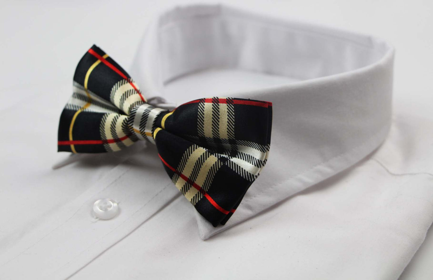 Mens Multicoloured Colourful Stripe Patterned Bow Tie