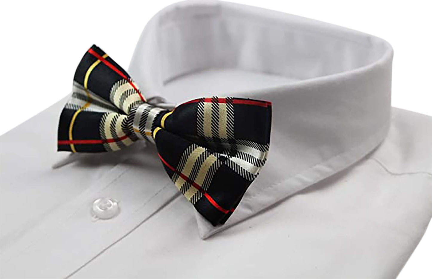 Mens Multicoloured Colourful Stripe Patterned Bow Tie