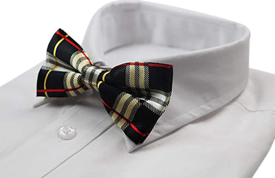 Mens Multicoloured Colourful Stripe Patterned Bow Tie