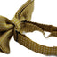 Mens Mustard Yellow Plain Coloured Bow Tie With White Polka Dots