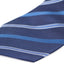 Mens Navy And Blue Striped 8cm Patterned Neck Tie