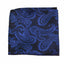 Mens Navy & Black Paisley Pocket Square