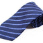 Mens Navy & Blue Striped 8cm Patterned Neck Tie