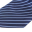 Mens Navy Blue Striped 8cm Patterned Neck Tie