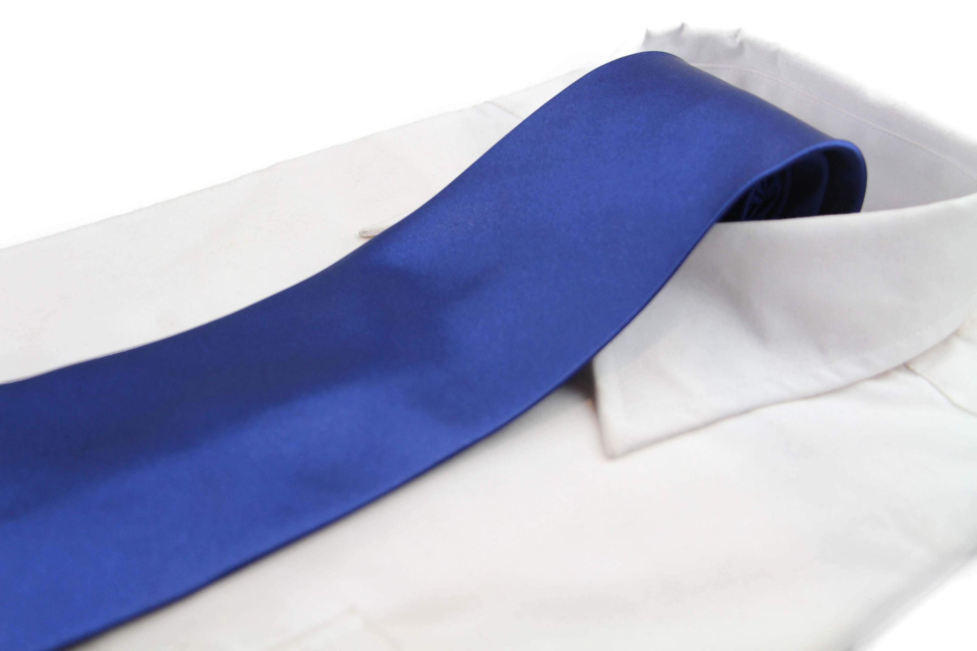 Mens Navy Classic 10cm Plain Neck Tie