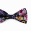 Mens Navy Floral Patterned Bow Tie