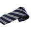 Mens Navy & Grey Diagonal Striped Patterned 8cm Neck Tie