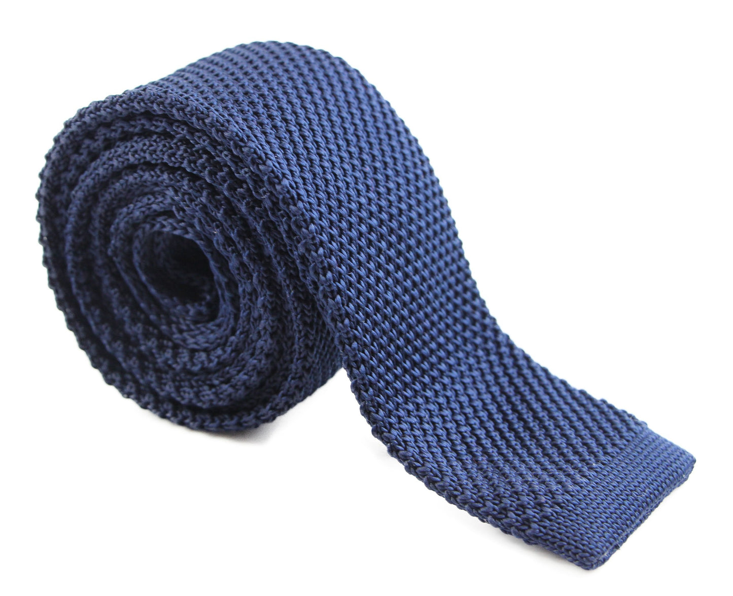 Mens Navy Knitted Neck Tie