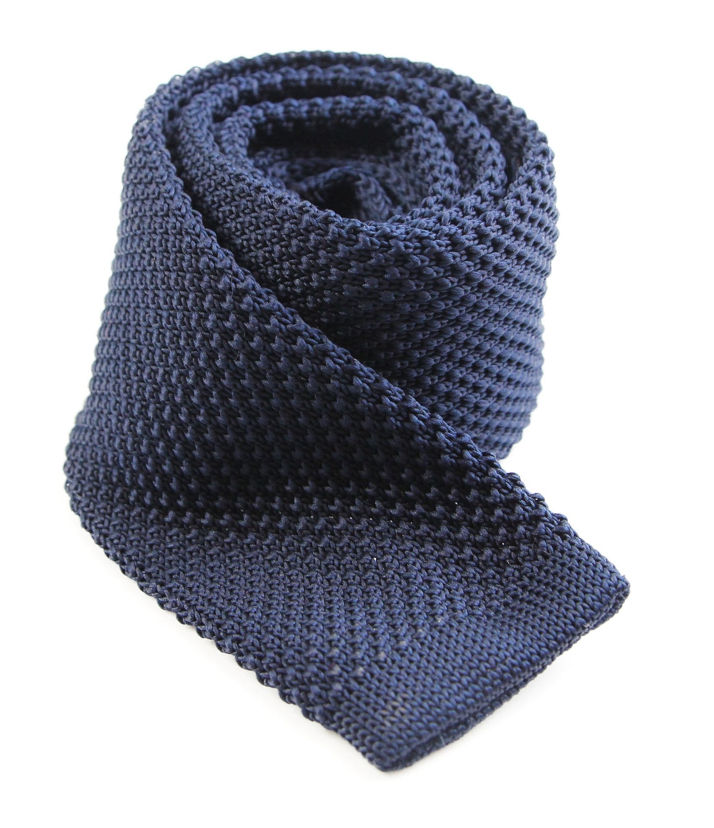 Mens Navy Knitted Neck Tie