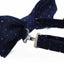 Mens Navy Multicoloured Star Cotton Bow Tie