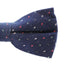 Mens Navy Multicoloured Star Cotton Bow Tie