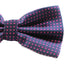 Mens Navy & Pink Polka Dot Patterned Bow Tie
