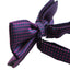 Mens Navy & Pink Polka Dot Patterned Bow Tie