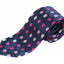 Mens Navy Polka Dot Patterned 8cm Neck Tie