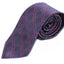 Mens Navy & Purple Reflecting Patterned 8cm Neck Tie