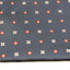 Mens Navy & Red Flower Silk Pocket Square