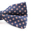 Mens Navy, Red & White Flower Pattern Bow Tie