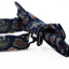 Mens Navy, Red, White, Yellow & Blue Paisley Cotton Bow Tie & Pocket Square Set
