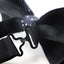Mens Navy, Silver & Black Star Polka Dot Patterned Bow Tie