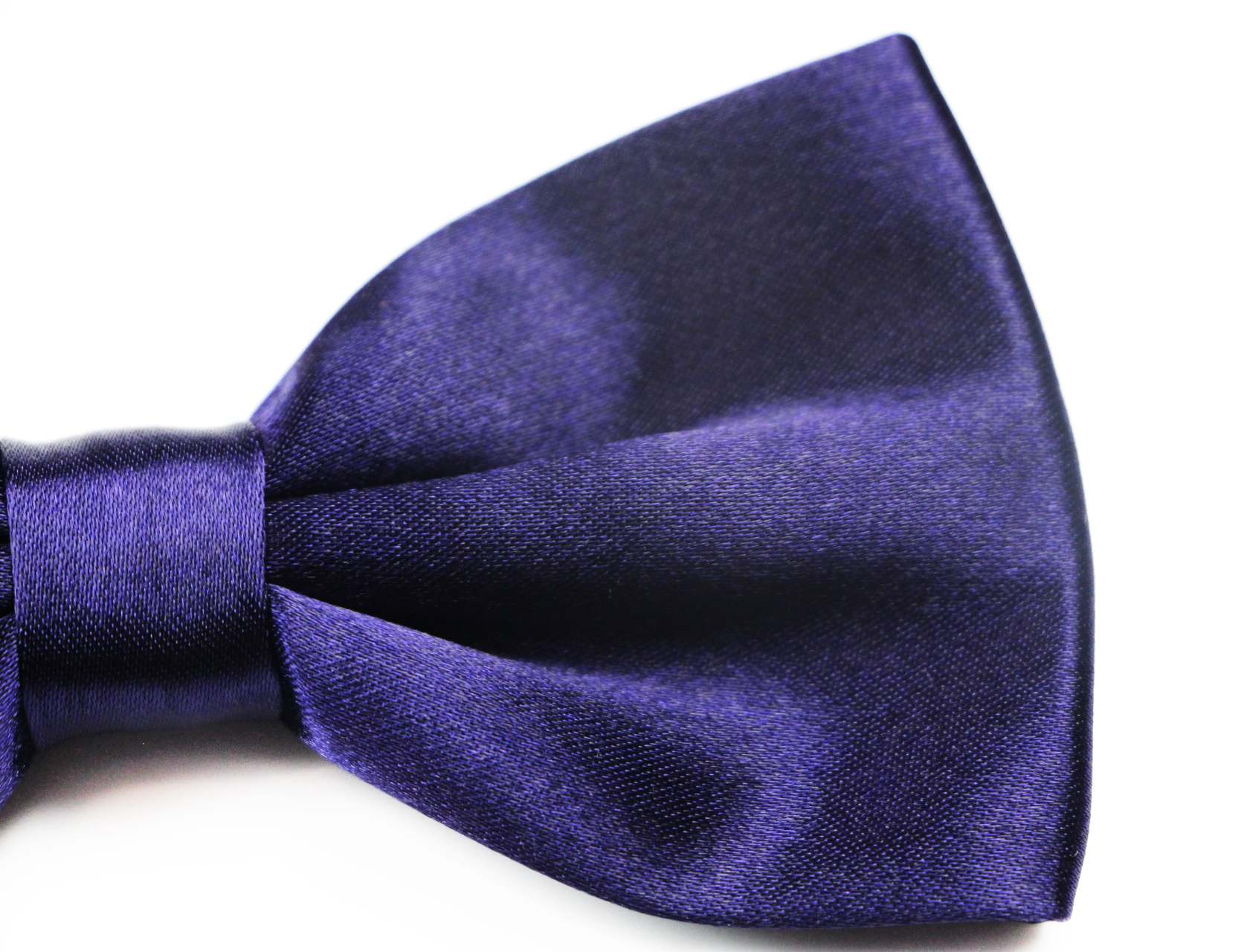 Mens Navy Solid Plain Colour Bow Tie