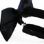 Mens Navy Two Tone Layered Bow Tie