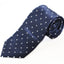 Mens Navy & White Mini Polka Dot Patterned 8cm Neck Tie