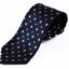 Mens Navy With Florals Patterned 8cm Neck Tie
