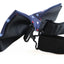 Mens Navy With Multicoloured Polka Dots Patterned Bow Tie