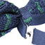 Mens Navy With Thin Bottle Green Stripe Knitted Bow Tie