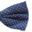 Mens Navy With White Star Cotton Bow Tie