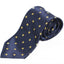 Mens Navy With Yellow Flowers Patterned 8cm Neck Tie