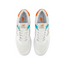Mens New Balance 574 White/ Orange Athletic Casual Sneakers