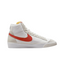 Mens Nike Blazer Mid 77 Pro Club Remastered White/ Orange Athletic Shoes