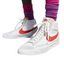 Mens Nike Blazer Mid 77 Pro Club Remastered White/ Orange Athletic Shoes